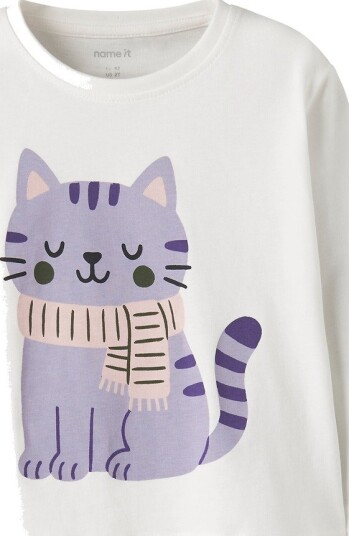 Name It Genser NmfVeen Cloud Danser/CAT Name It 1½ år (86) Genser Hvit Lilla