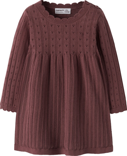 Name It Nbfoxenia Ls Knit Dress Brown 68 Name It Nbfoxenia Ls Knit Dress Brown 68