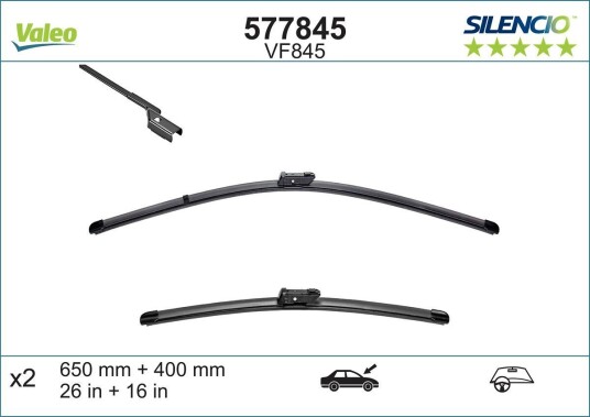 Viskerblad VALEO 577845 Viskerblad VALEO 577845