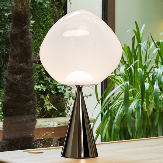 Bordlampe Tom Dixon Melt Cone Fat dimmbar Metallisk Stue Plast Design 46.5 Metallisk