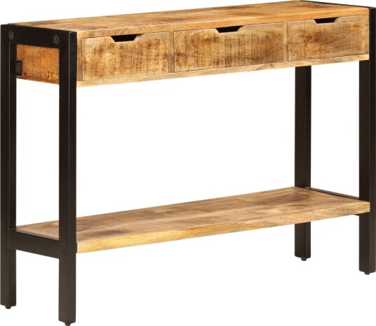  Skjenk med 3 skuffer 110x35x75 cm heltre mango