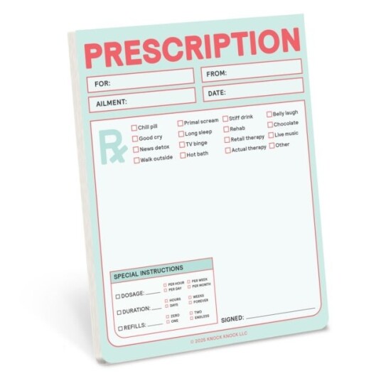 Knock Knock Prescription Nifty Note Pastel Version