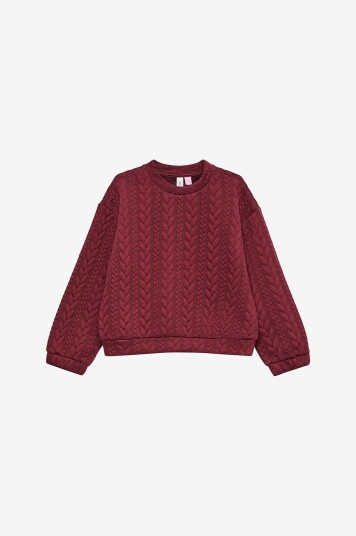 Vero Moda Girl Genser vmJanni LS O neck Sweat Jrs Girl Rød