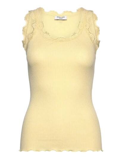 Rosemunde Rwbabette Silk Sl U Neck Long Lace Yellow XS Rosemunde Rwbabette Silk Sl U Neck Long Lace Yellow XS