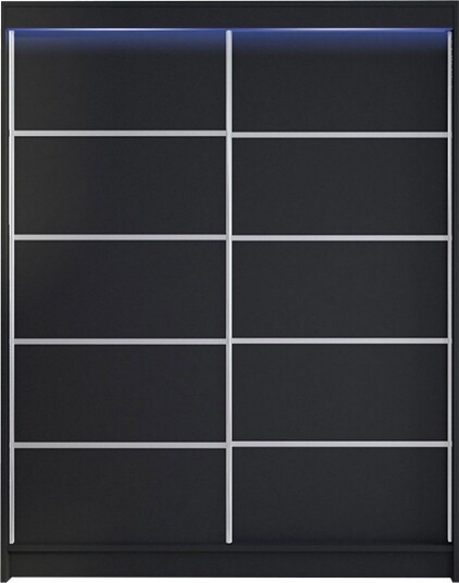 Pickering Garderobe 150x200 cm - Svart