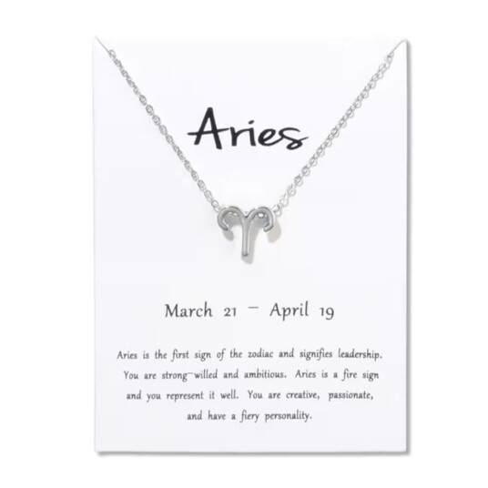 Gavehalskjede Zodiac Sign Aries Væren halskjede