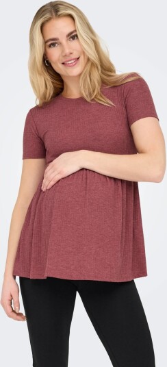 Only Maternity Olmmalaya S/S O Neck Top Jrs Noos   Pink   XL