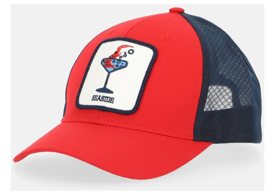 Seaside Trucker Cap Red/Dk.Navy Shrimp Onesize Treningstilbehør Seaside Trucker Cap Red/Dk.Navy Shrimp Onesize Treningstilbehør