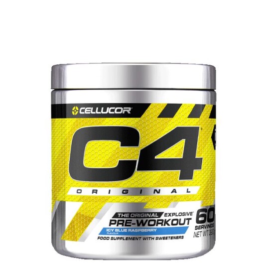 C4 Original Icy Blue Raspberry pre-workout-pulver 60 servings C4 Original Icy Blue Raspberry pre-workout-pulver 60 servings