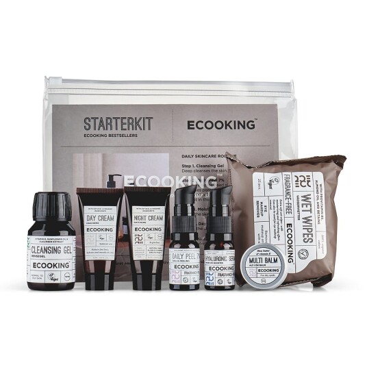 Ecooking Starter Kit Skincare Fragrance Free With Wet Wipes Ecooking Starter Kit Skincare Fragrance Free With Wet Wipes