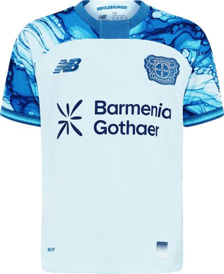 New Balance Bayer 04 Leverkusen 26/27 Away Youth Short Sleeve Jersey Blue YXL