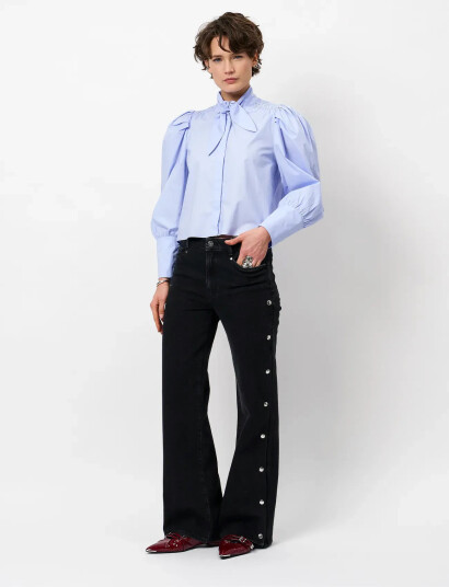 Dante6 Dante6-Casson Smocked Blouse - Blue - 34 Dante6 Dante6-Casson Smocked Blouse - Blue - 34