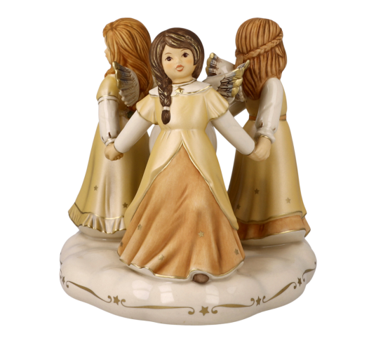 Goebel Champagne engel lysestake Heavenly Circle Dance 17,5cm Goebel Champagne engel lysestake Heavenly Circle Dance 17,5cm