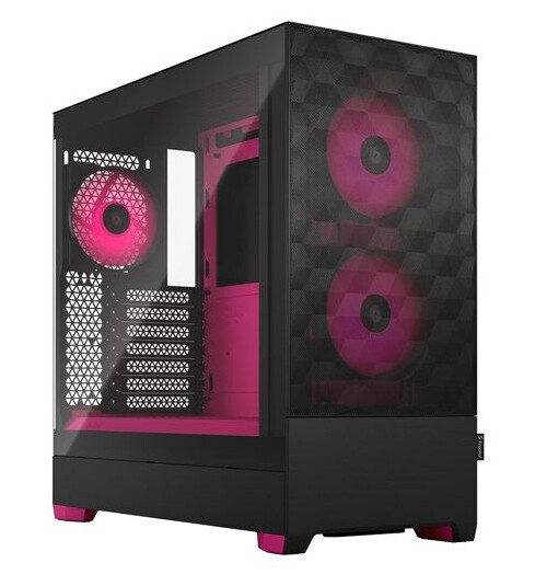 Fractal Design Pop Air RGB Midi Tower Kabinett Magenta Rosa med TG Vindu