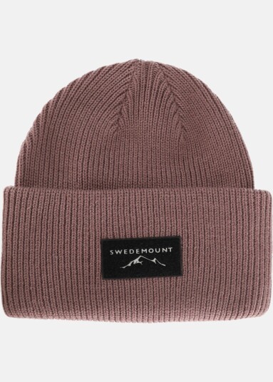 Swedemount Lofoten Wool Knitted Beanie Mauve Onesize Luer