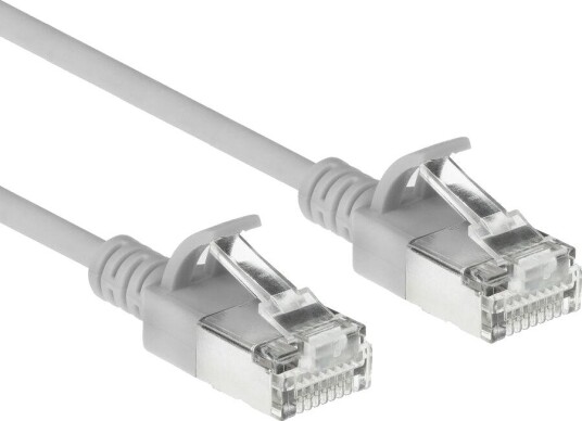 Act Grå 10 Meter Lszh S/Ftp Cat6a Tynn Patchkabel Med Snagless Rj45-Kontakt Db7010