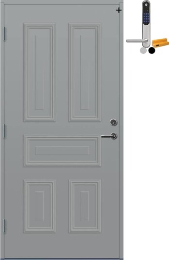 Ytterdør Bygg1 Lista med Yale Doorman Classic Home Ytterdør Bygg1 Lista med Yale Doorman Classic Home