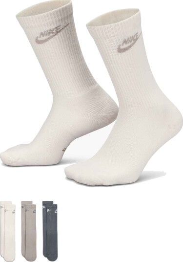 Nike Everyday Elevated Crew Socks 3 pack Flerfarget S