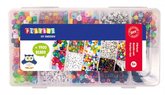 Playbox Plastperler I Oppbevaringsboks
