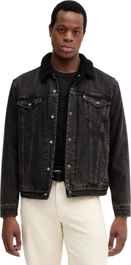 Levi's, Herre, Jakker, Svart, XL,