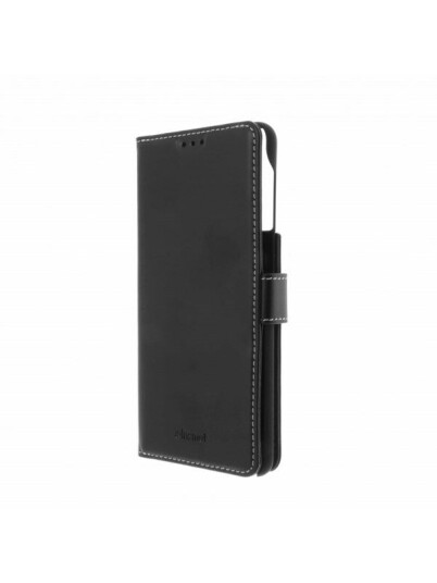 Insmat Flip-deksel for Samsung Galaxy S21 5G - Ekte Lær og Polyuretan, Sort Insmat Flip-deksel for Samsung Galaxy S21 5G - Ekte Lær og Polyuretan, Sort