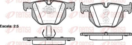 Bremseklosser REMSA 0381.61
