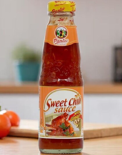 Pantai Sweet Chili Sauce with Ginger Søt Chilisaus med Ingefær 200 ml Thailand