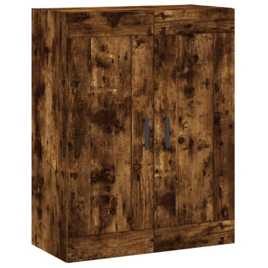 vidaXL Highboard røkt eik 69,5x34x180 cm konstruert tre 8720845493080