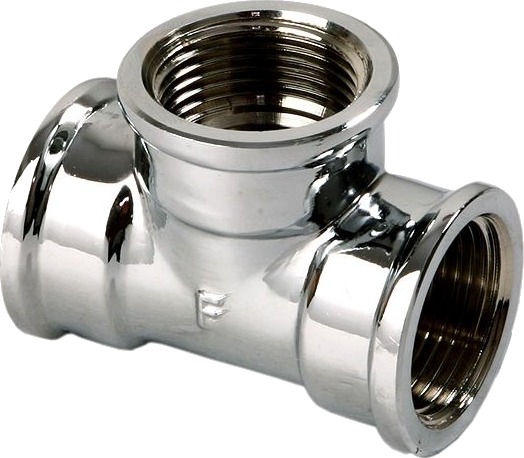 Ferro Krom T-Stykke 3/8" T01c