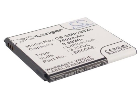 Samsung GT-i9152P Galaxy Mega Plus batteri (2600 mAh 3.8 V)