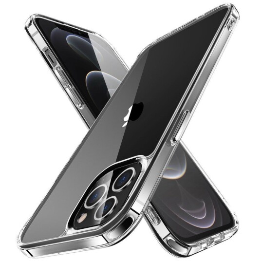 INCOVER iPhone 12 Pro Max Krystallklart Hybrid Plast Bakdeksel - Gjennomsiktig