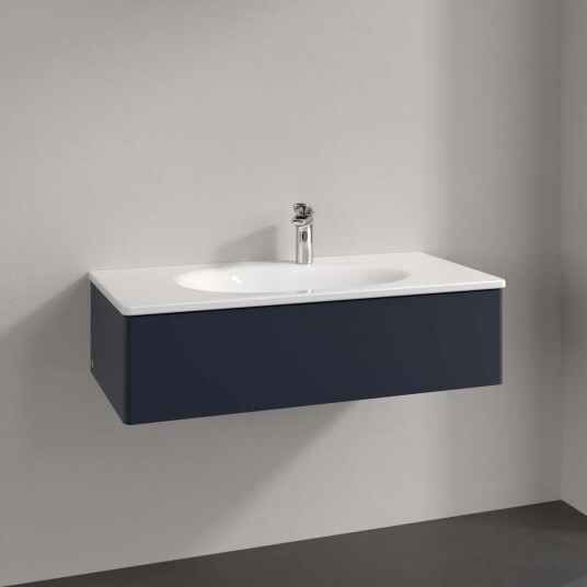 Villeroy & Boch Antao Servantskap med 1 skuff 98,8x49,3x25,6 cm u/lys Blå Matt