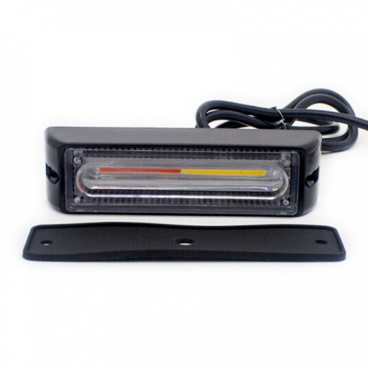 LED-varsellampe COB for kjøretøy 12-24V, Oransje LED-varsellampe COB for kjøretøy 12-24V, Oransje