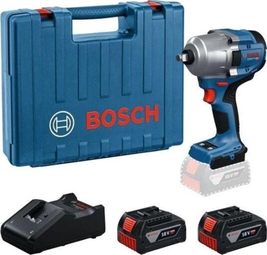 Bosch GDS 18V-780 Batteridrevet Muttertrekker - 2x5.0Ah batterier, inkl. koffert