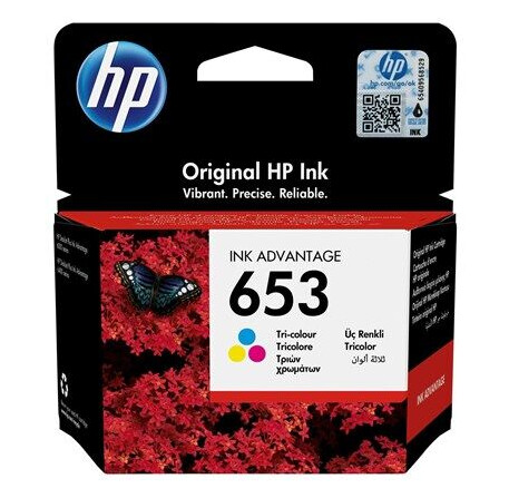 HP 653 / 3YM74AE Tri-Color Ink (Cyan Magenta Yellow) - Blekkpatron Colour (cyan, magenta, yellow) HP 653 / 3YM74AE Tri-Color Ink (Cyan Magenta Yellow) - Blekkpatron Colour (cyan, magenta, yellow)