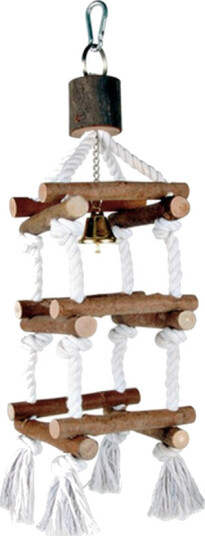 Natural Living Tower Med Tau Og Bjelle Brun 34 cm
