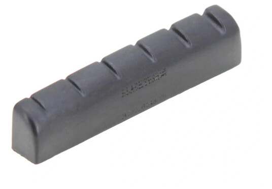 Graph Tech Pt-6143-00 Svart Tusq Xl Slotted Nut 43 X 6 Mm, Rounded, Flat