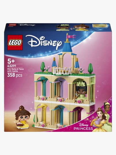 Lego Miniatyrer Av Belle Og Tiana Med Slott