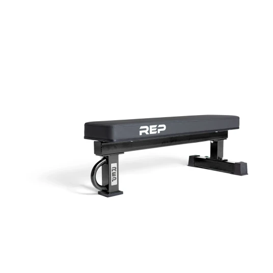 REP Fitness FB 5002 Flat Benk Narrow Pad   Metallic Svart