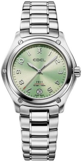 Ebel 1911 Dameklokke 1216579 Grønn/Stål Ø34 mm