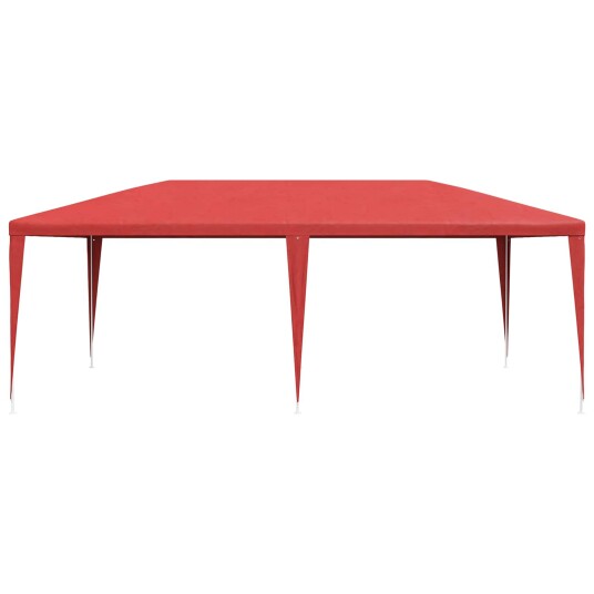 Partytelt Rød 600 x 300 x 255 cm PE og stål