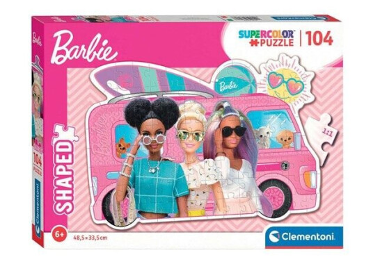 Clementoni Jigsaw Puzzle Super Color Barbie Surf Bus 104 pcs. Gulv