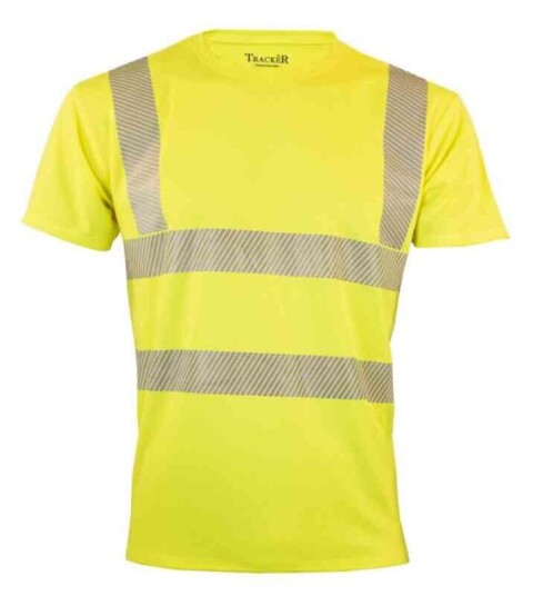 Tracker Cooldry T-skjorte, HiVis kl.2 Mann, Str. S, Gul