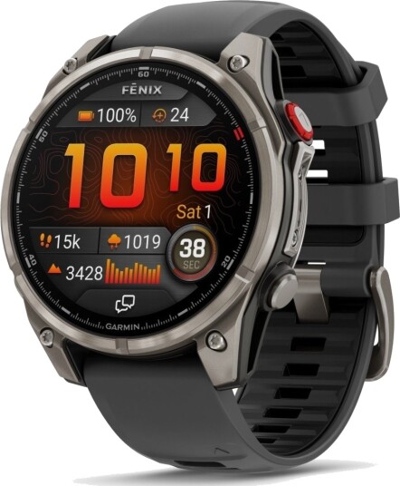 Garmin Fenix 8 Pro 47Mm Lte Amoled Sapphire Titan With Graphite Band one_size Garmin Fenix 8 Pro 47Mm Lte Amoled Sapphire Titan With Graphite Band one_size