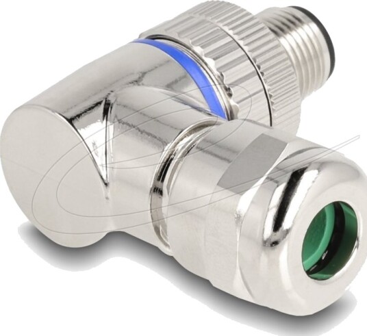 Delock Nettverkkontakt 3 Pin M12-A Hunn Til 3-Pole Screw Terminal Hunn Svart