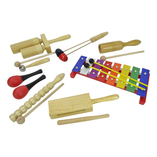 Barne percussionsett med 8 deler Barne percussionsett med 8 deler