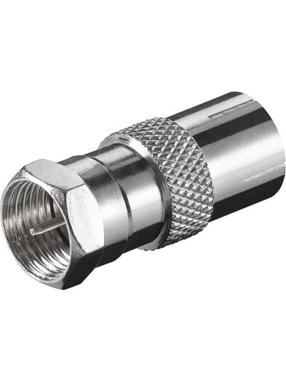 Pro F-adapter: F male > Coaxial female