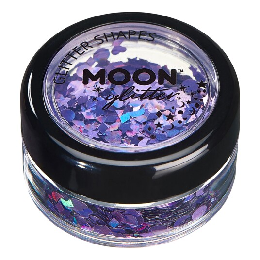 Buttericks Leco AB Moon Creations Holographic Glitter Shapes - Svart