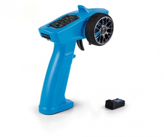 Carson 500100 Reflex Wheel Start 2.4 GHZ Radio Blue