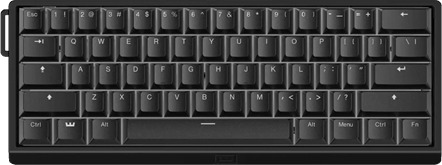 Wooting 60HE v2 US ANSI Non Split Aluminum Uten numpad Engelsk USA Svart